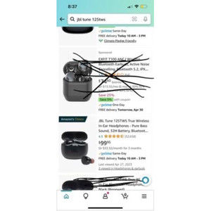 JBL Tune 125TWS Wireless Headphones